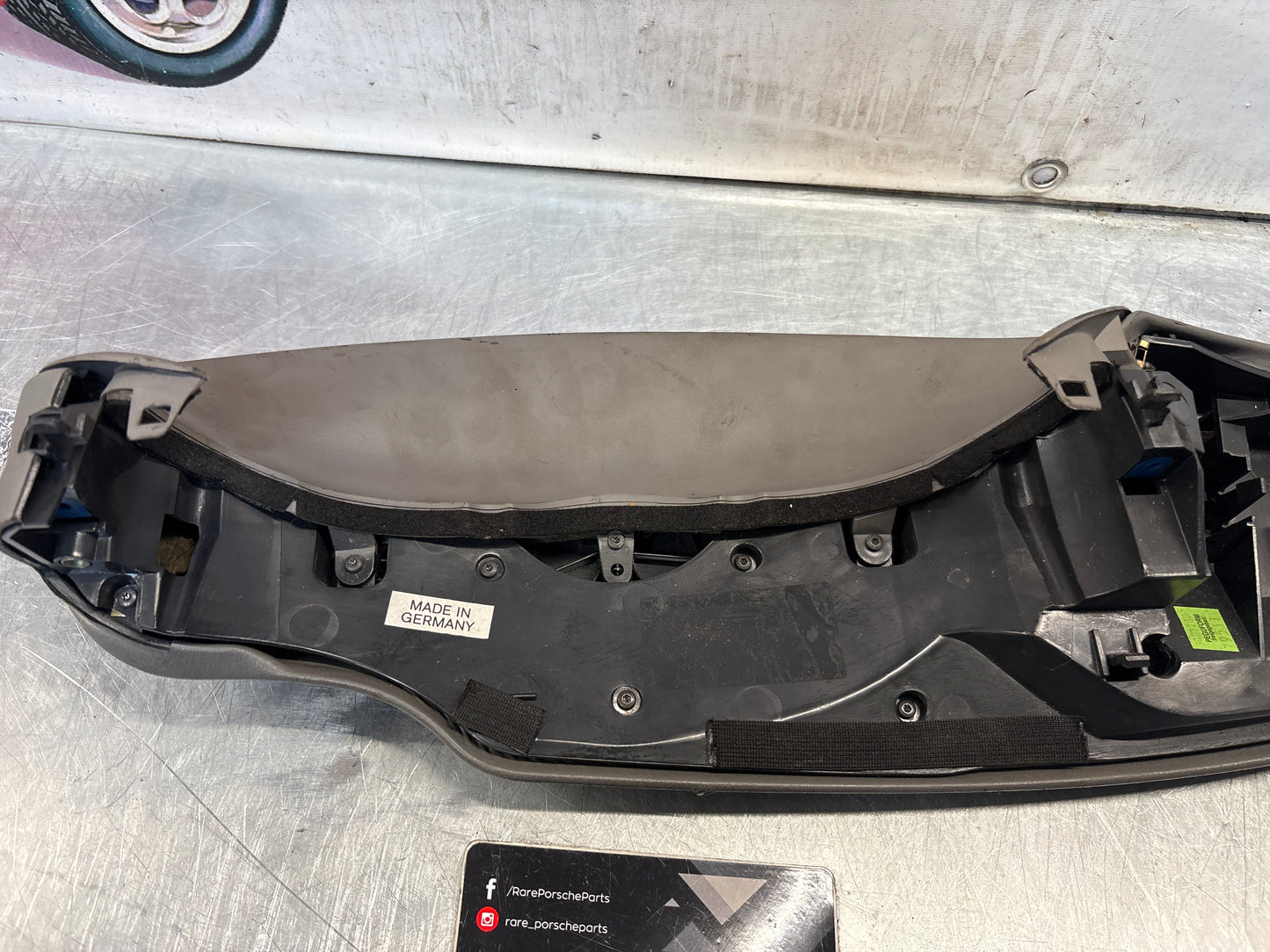 Porsche 911 996 dasboard cluster trim, used, grey 99655205902