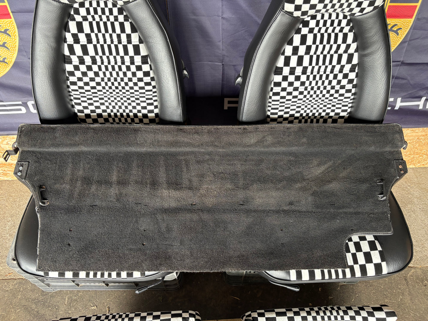 Porsche 924 944 set of seats, Pascha, refurbished, front and rear seats