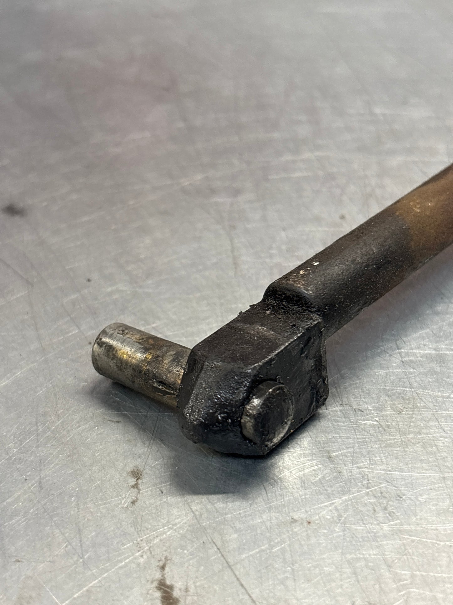 Porsche 924 dog leg gear shaft rod, used 477711106