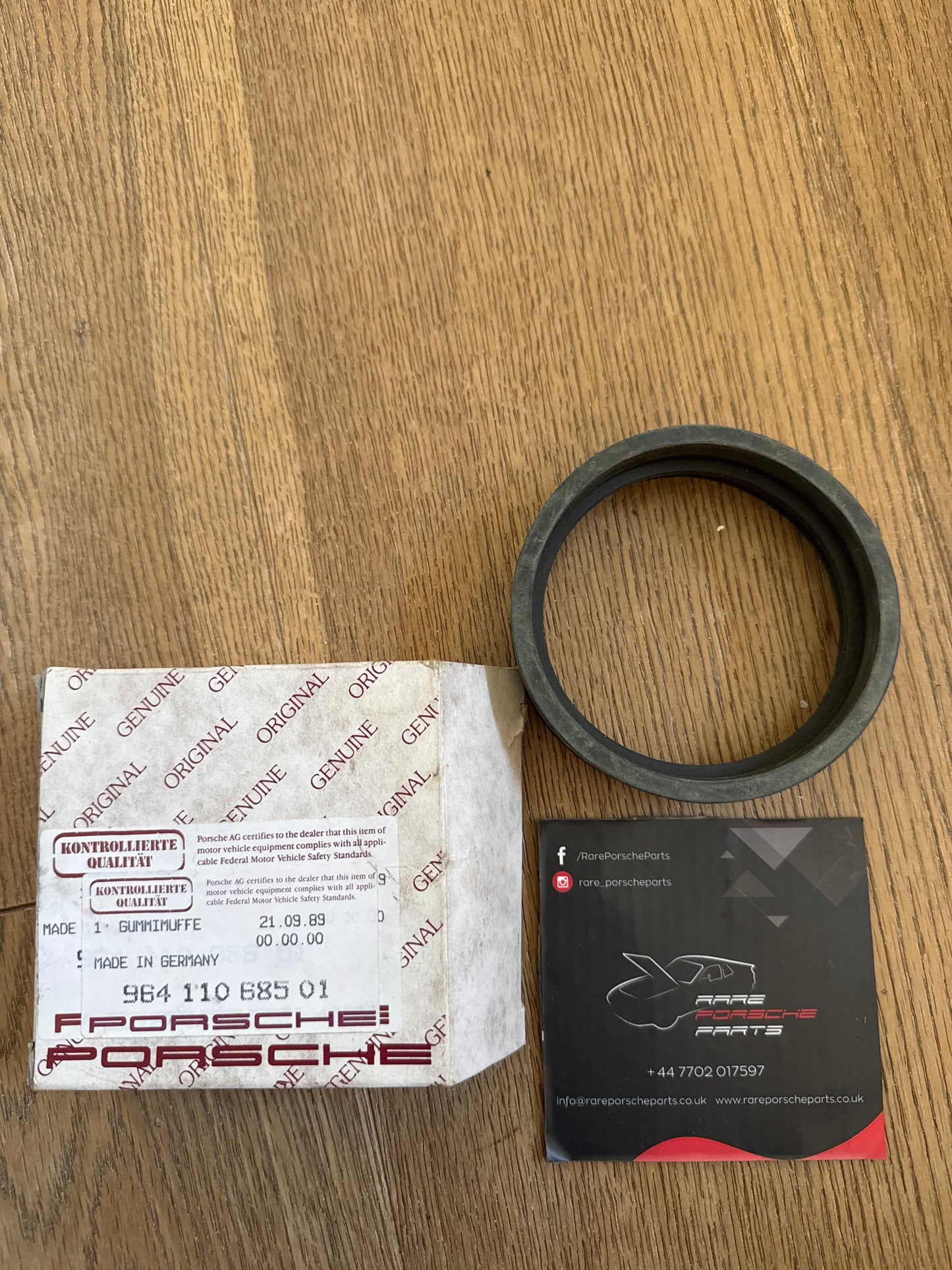 Porsche 964 rubber sleeve 96411068501 New NOS