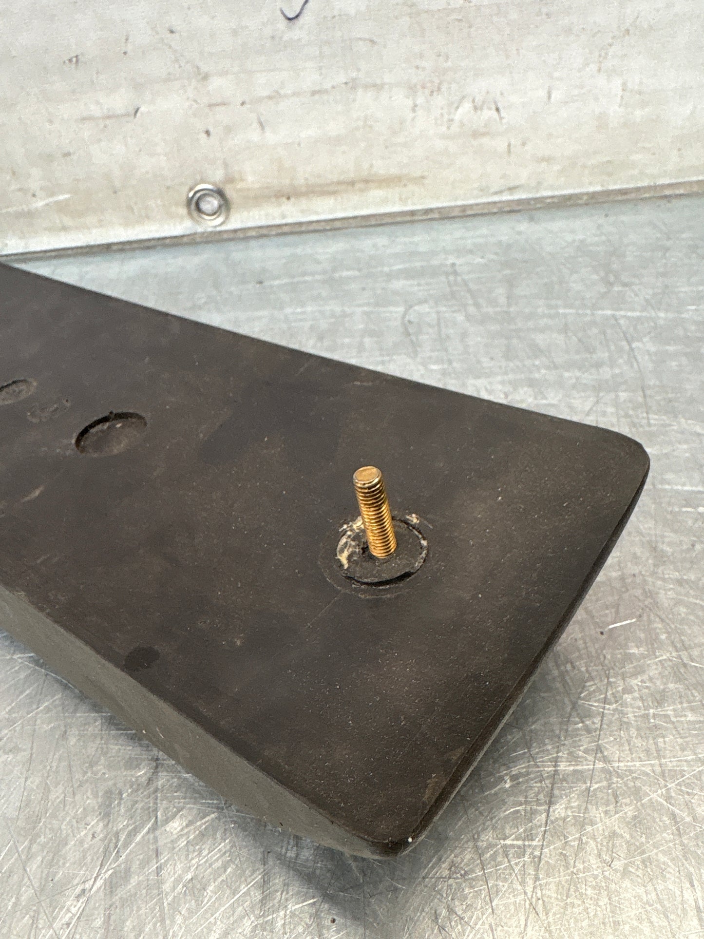 Porsche 924 Left rear moulding protective strip, used 477807157