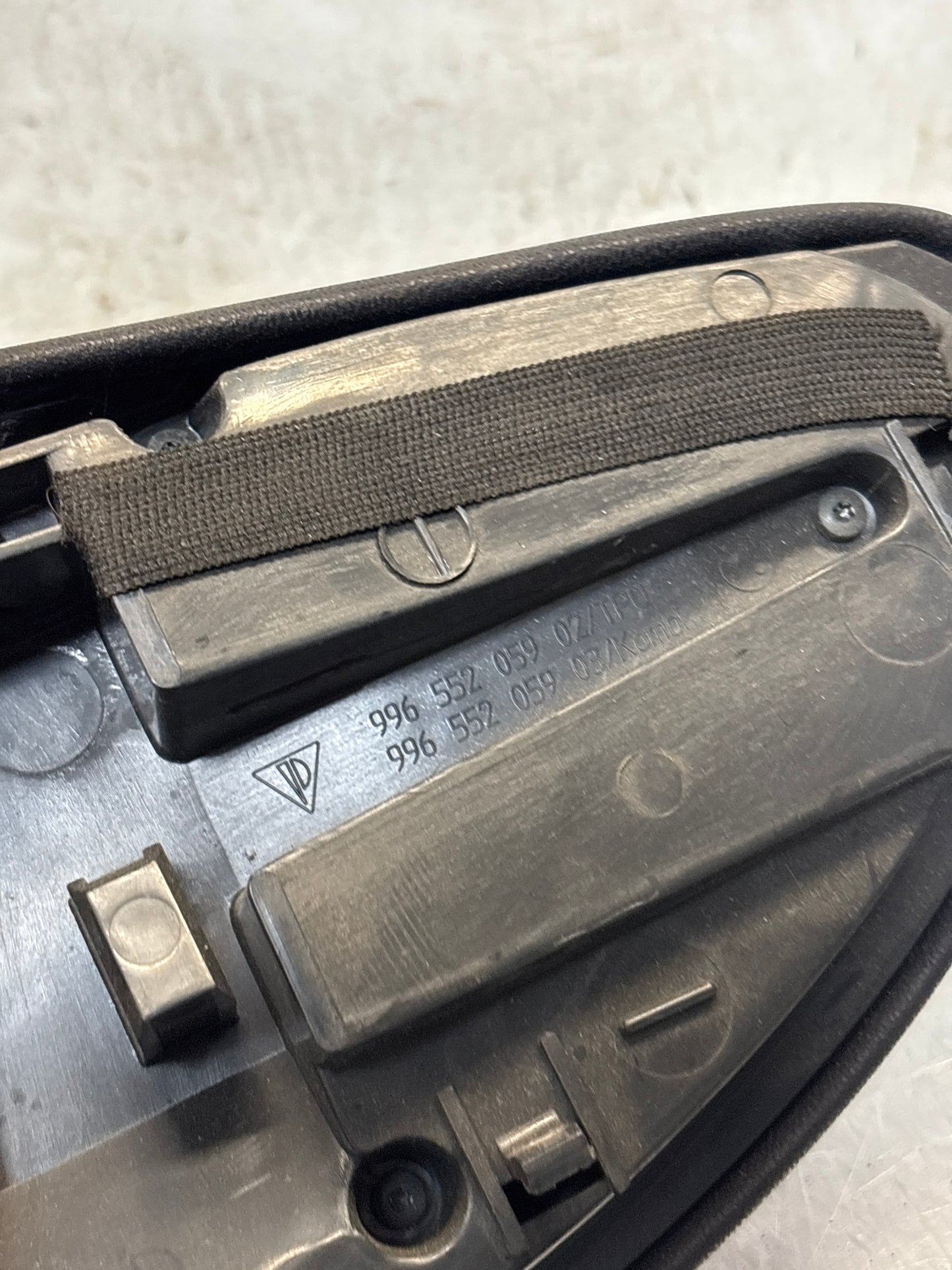 Porsche 911 996 dasboard cluster trim, used, black 99655205902