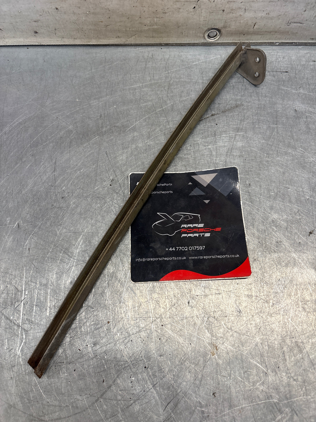 Porsche 914 right side window guide rail, used 91454203012