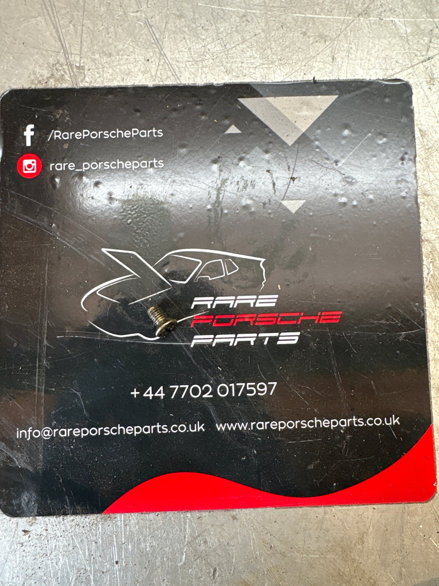 Porsche 924 944 outer door handle lock cylinder fixing bolt, used