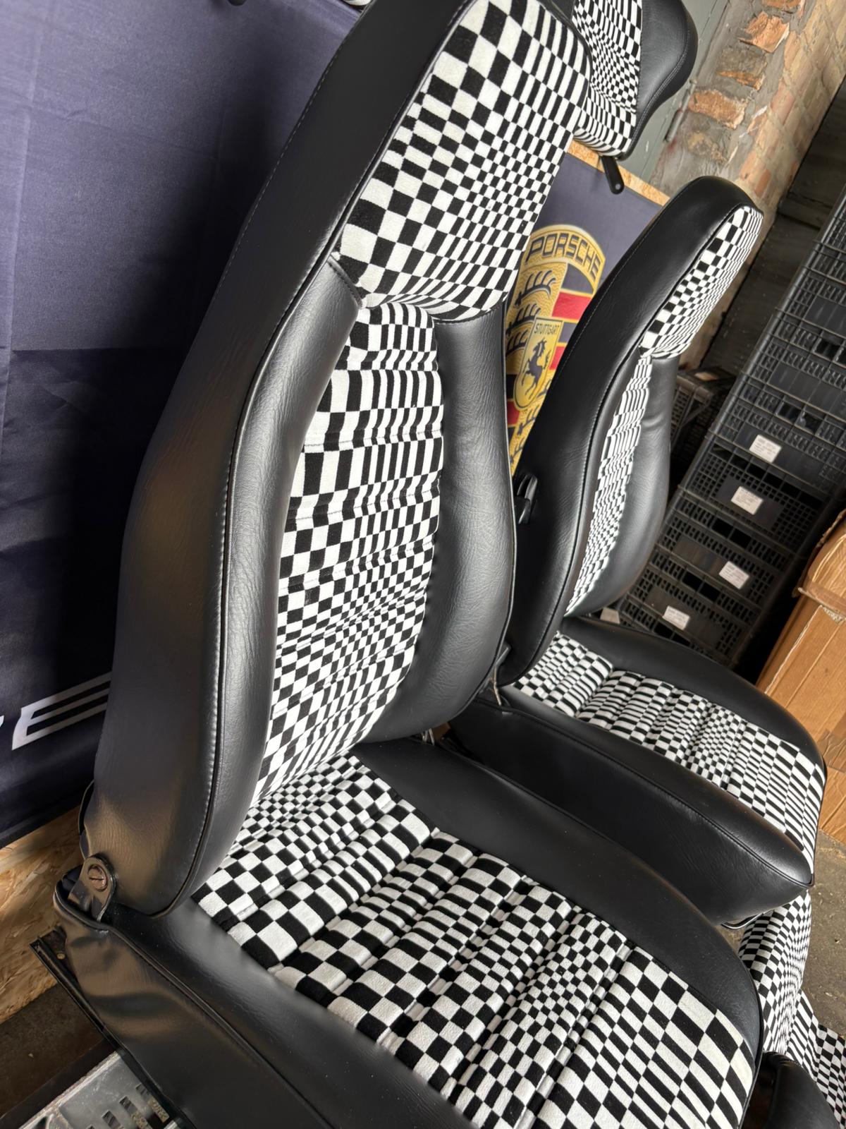 Porsche 924 944 set of seats, Pascha, refurbished, front and rear seats