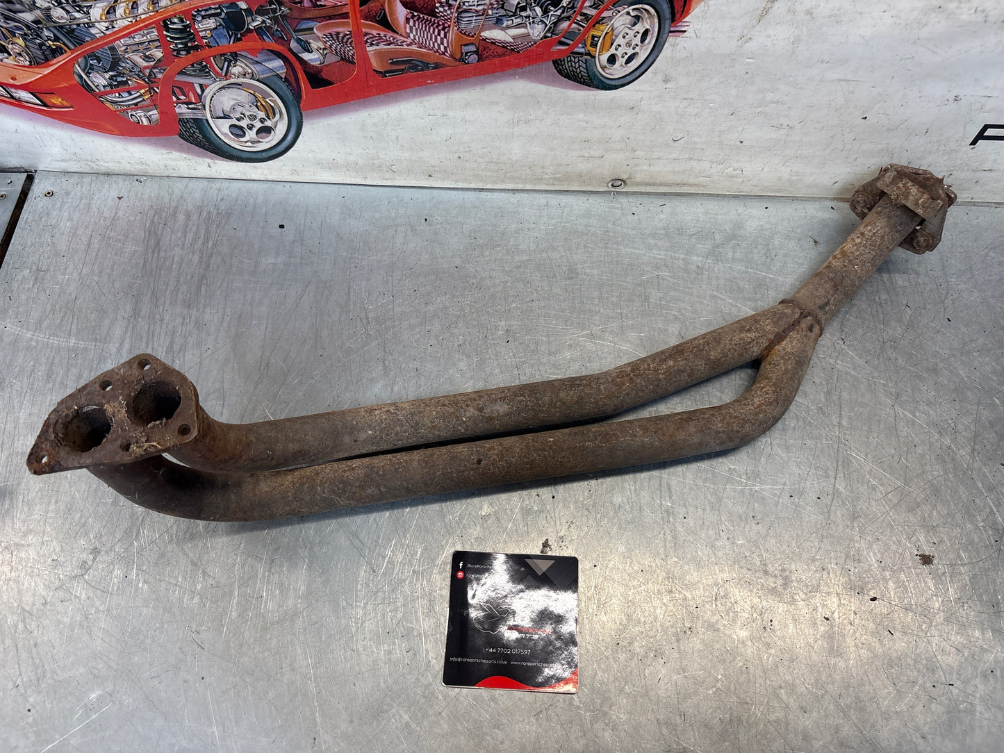 Porsche 924 exhaust pipe, used LHD only! 477253101H