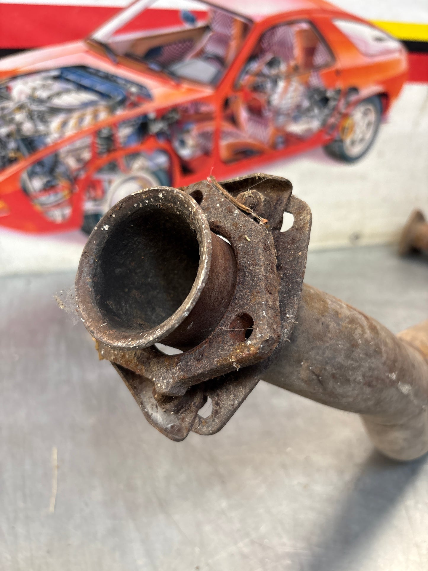 Porsche 924 exhaust pipe, used LHD only! 477253101H