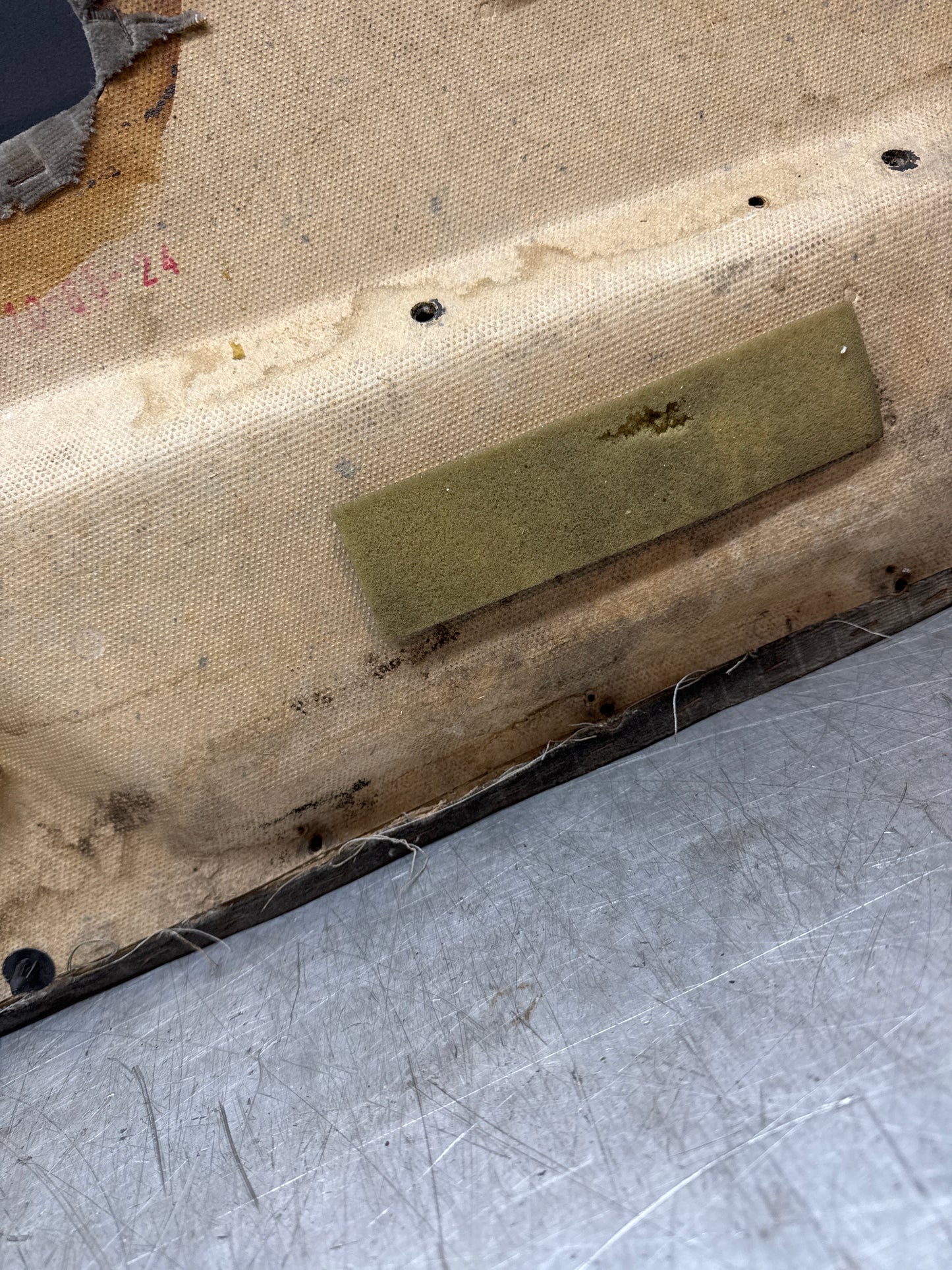 Porsche 924/ Early 944 Pair of Champaign Pinstripe door cards. RHD.