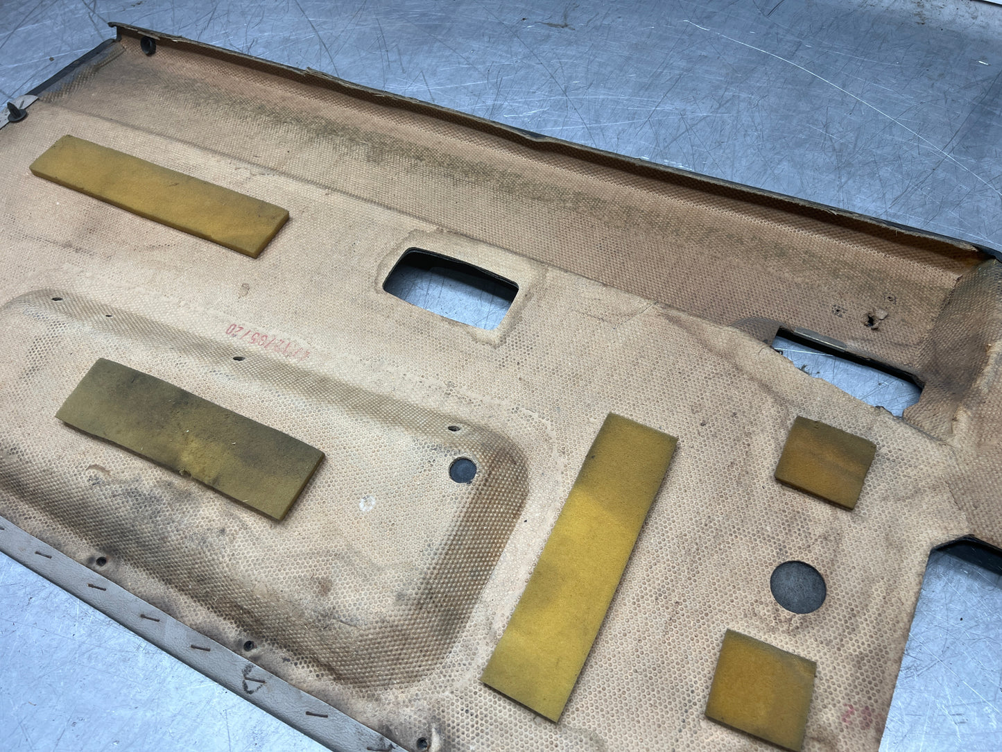 Porsche 944 right door card black / cream for late cars from 85.5 944555018