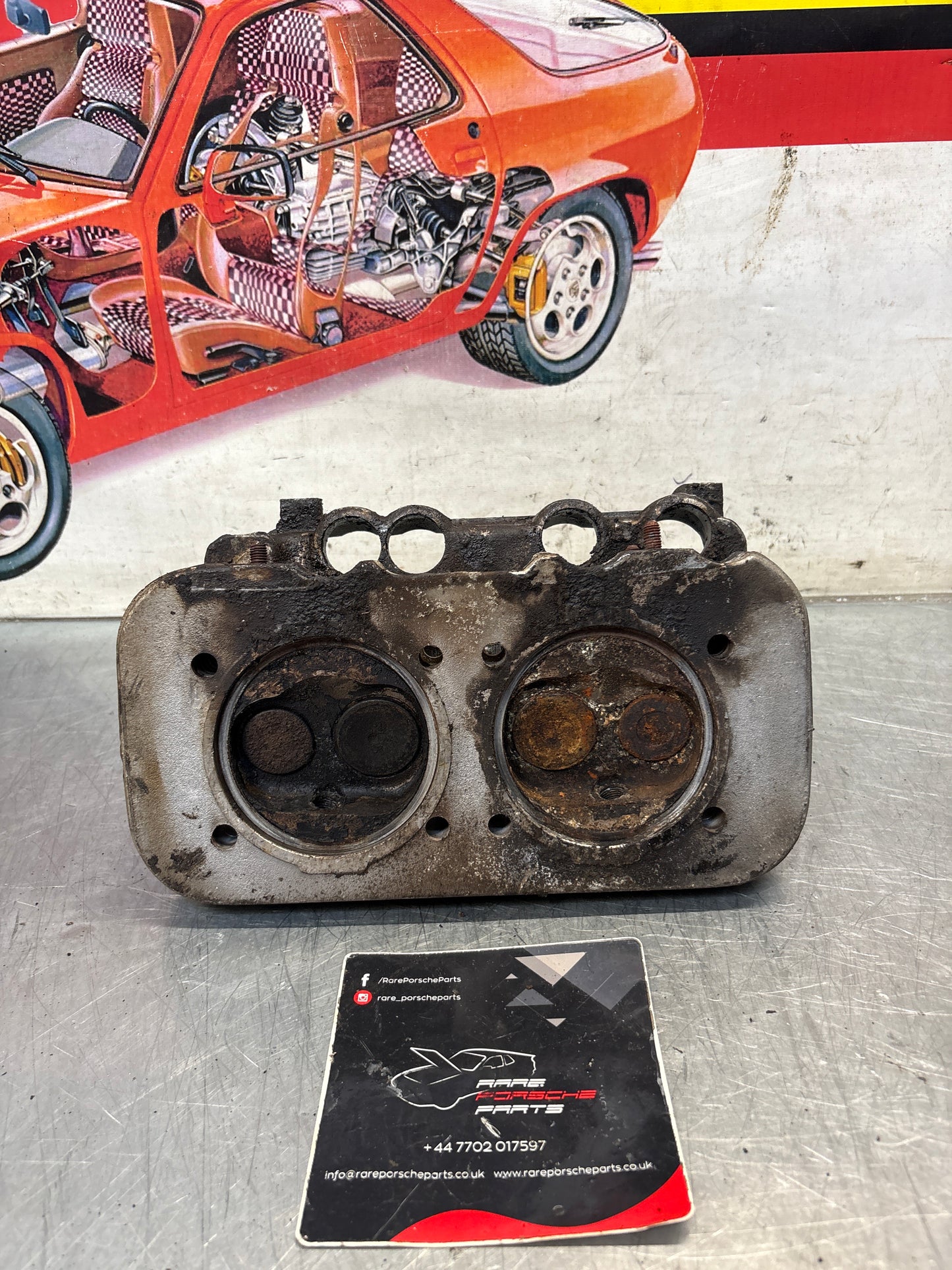 Porsche 914, cylinder head, right side, used 021101371Q