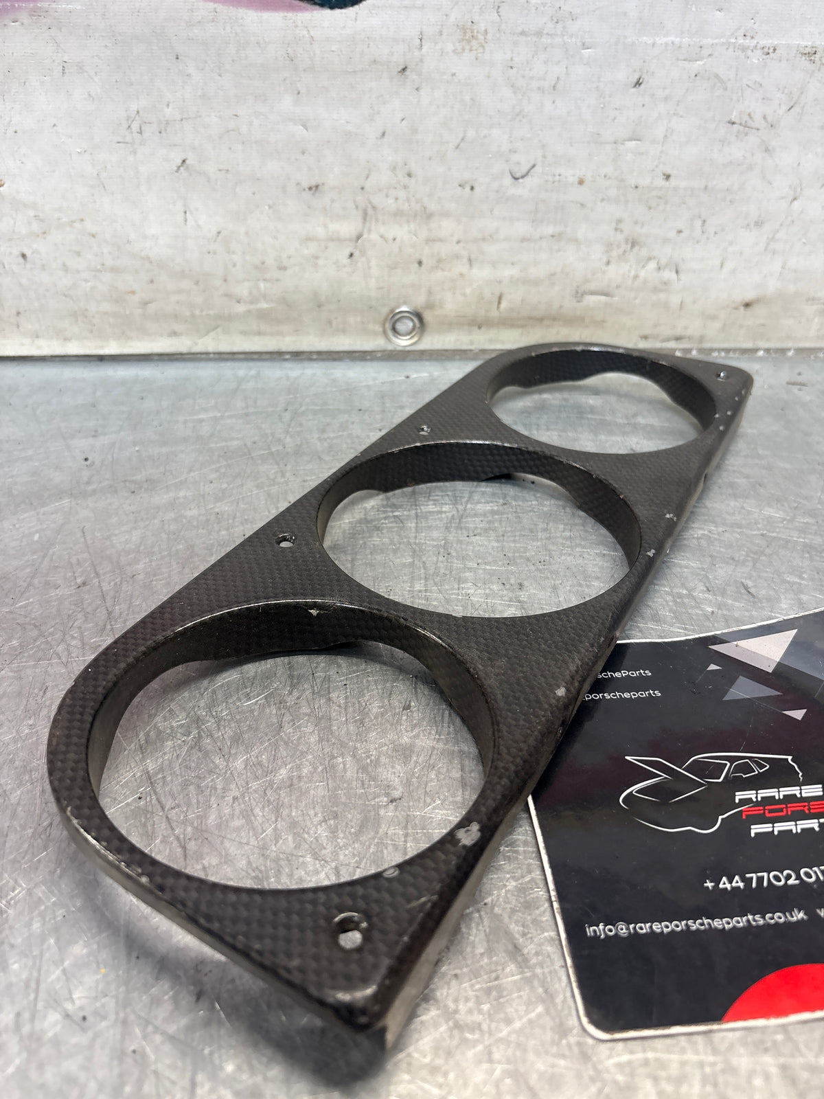 Porsche 914 gauge mounting bezel, used 91455220210