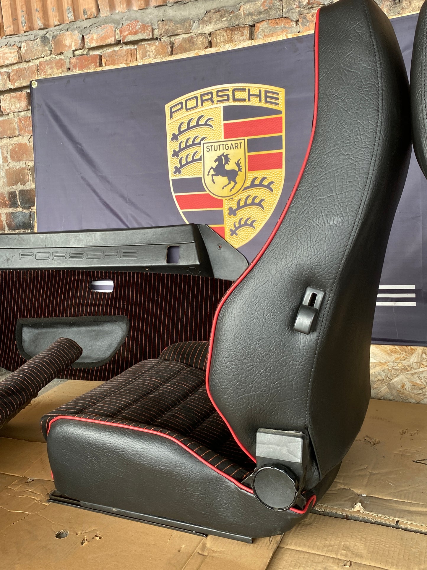 Porsche 924 Carrera GT Seat set with door cards, refurbished