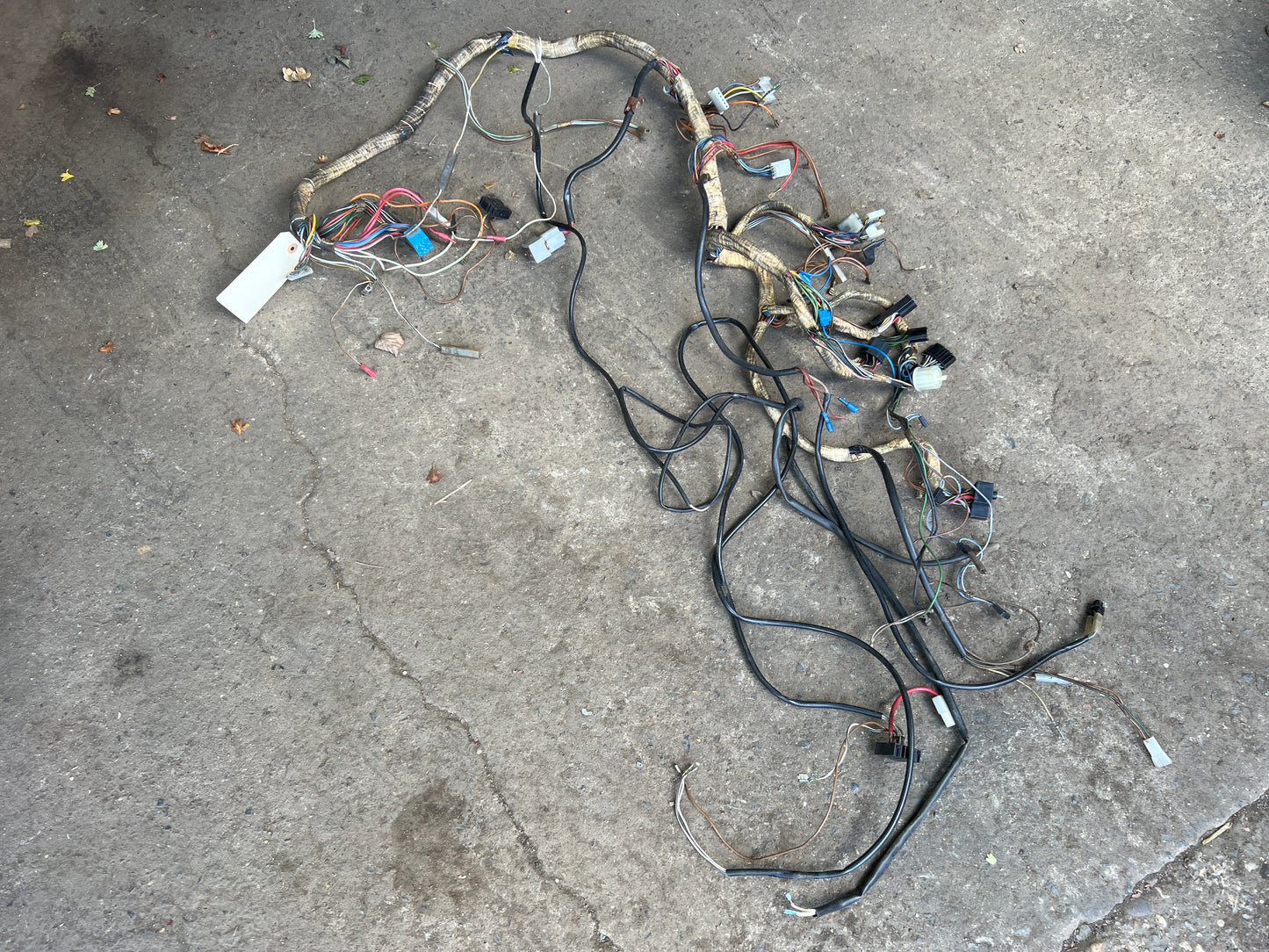 Porsche 924 944 1981 interior wiring loom, manual front (dash) section, used 478971050