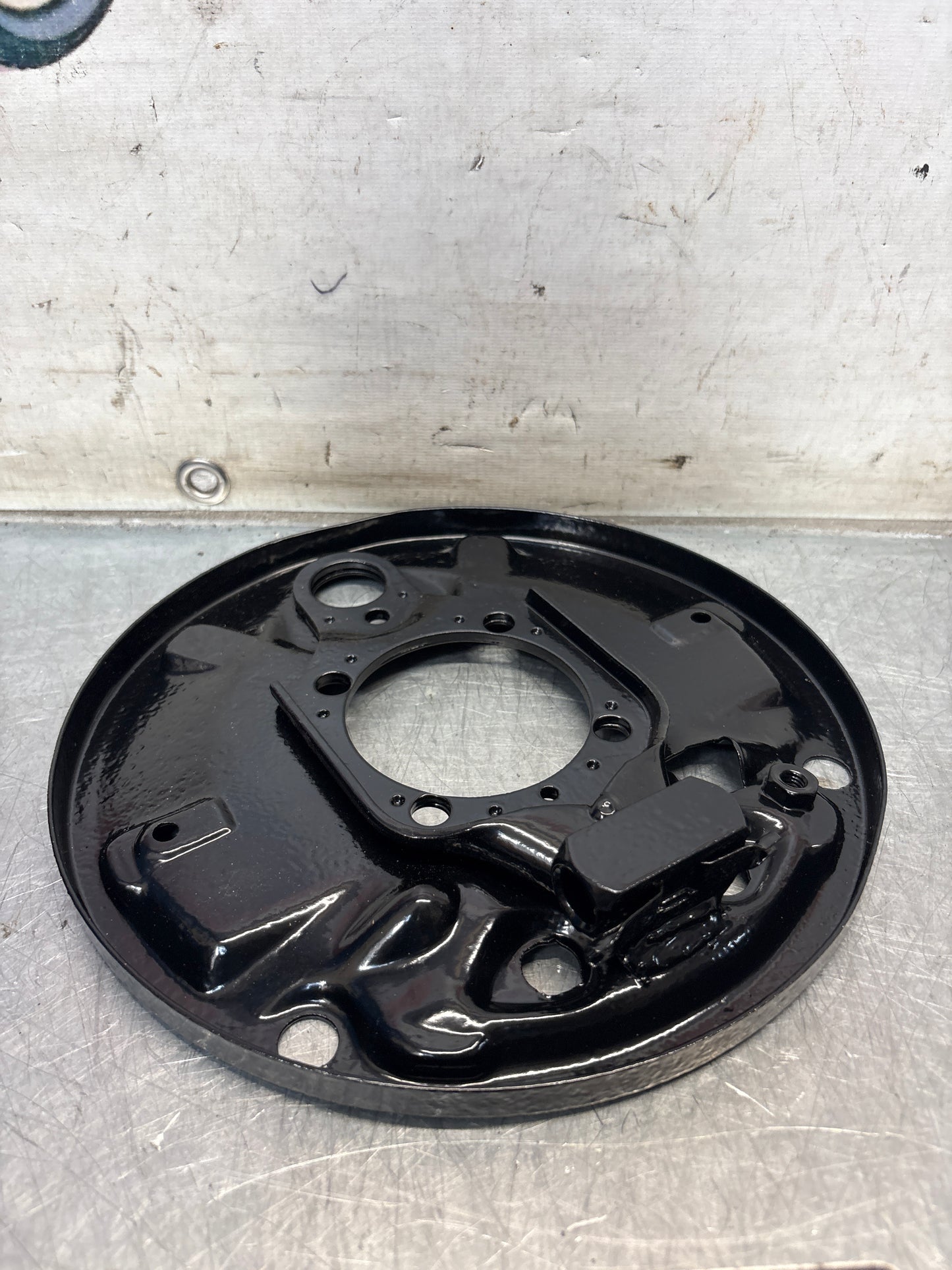 Porsche 924 rear right brake dust shield, refurbished 113609440E