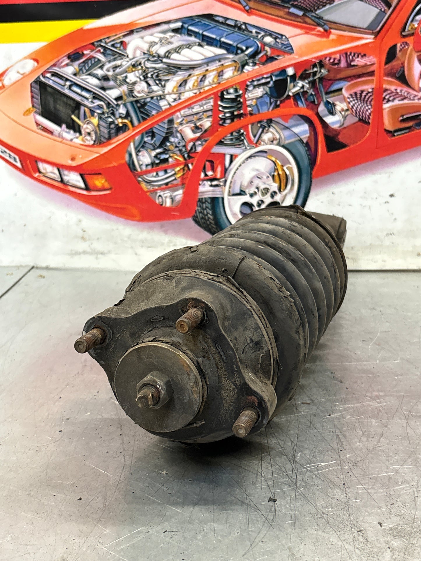Porsche 928 front shock absorber, used 92834305504
