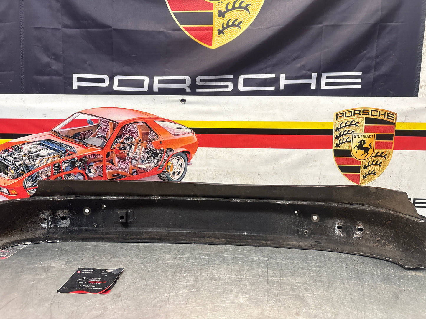 Porsche 911 930 rear bumper with skirt, used 93050511201