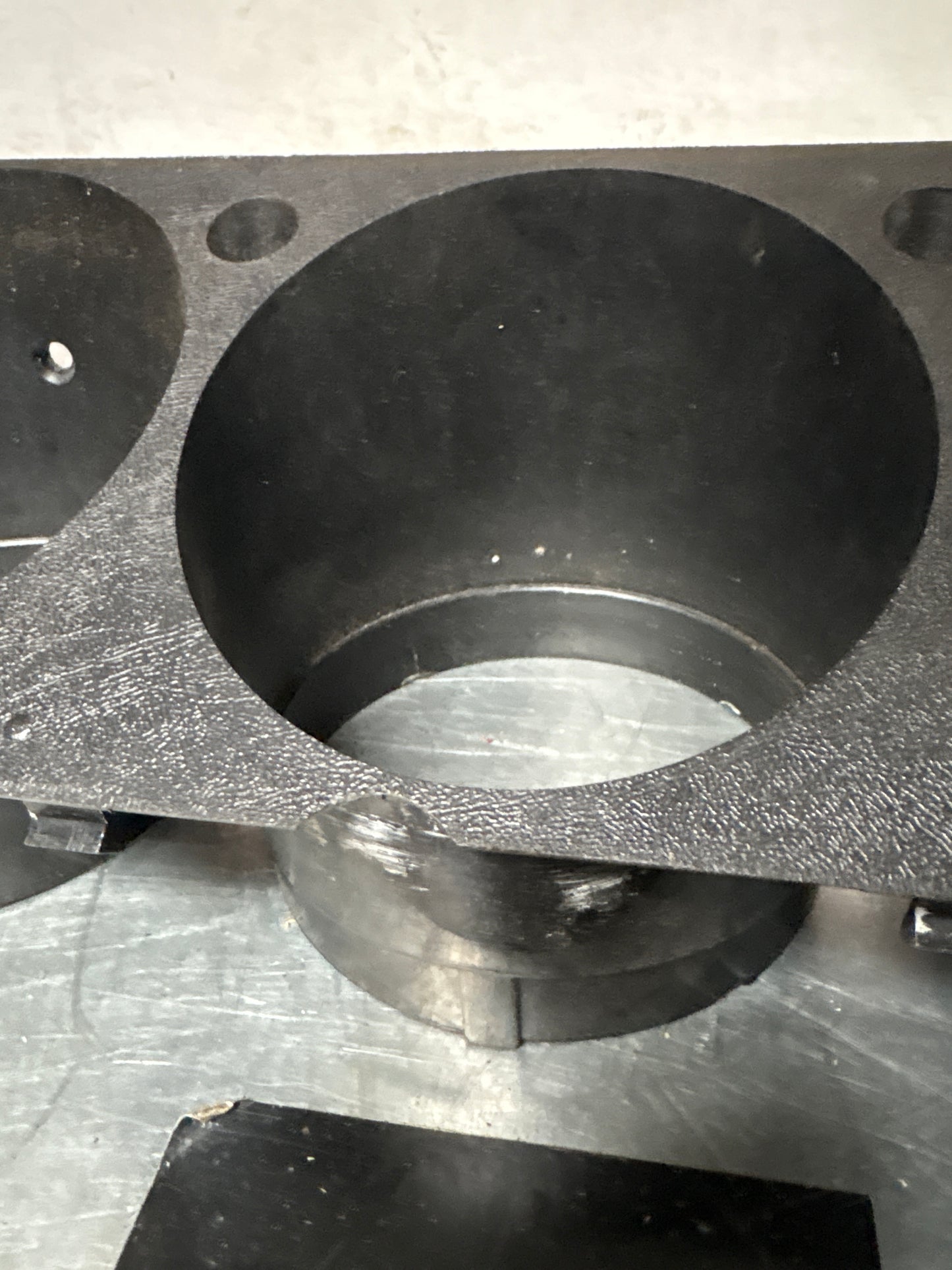 Porsche 924 early dash binnacle dial panel speedo surround 477857283 black, used, for spares or repair