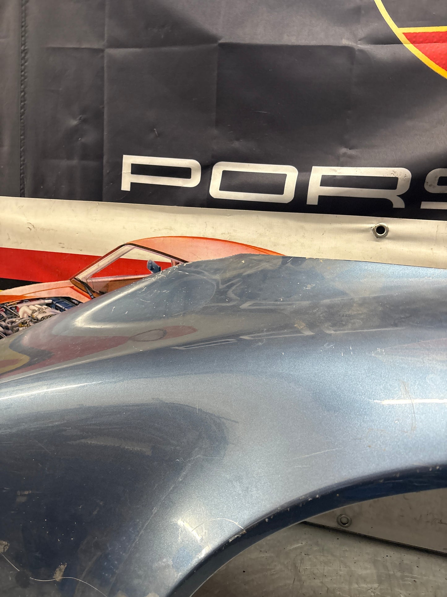 Porsche 911 964 rear right fender cut, used 96450306201