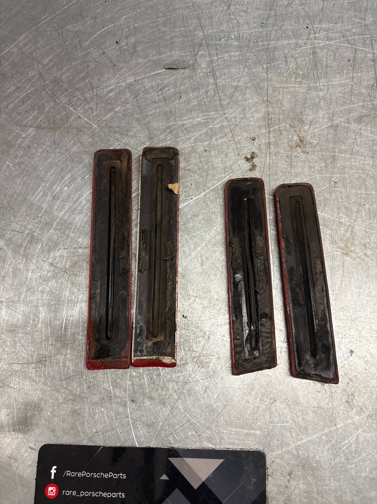 Porsche 944 set of door bump moulding trim, used 93155913700 / 93155913300 / 93155913400 / 93155914100 / 93155914200