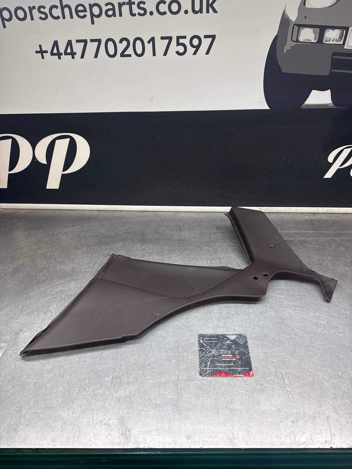 Porsche 944 924 brown rear interior C Post trims/cards. Quarter panel trim used 94455502101 94455502201