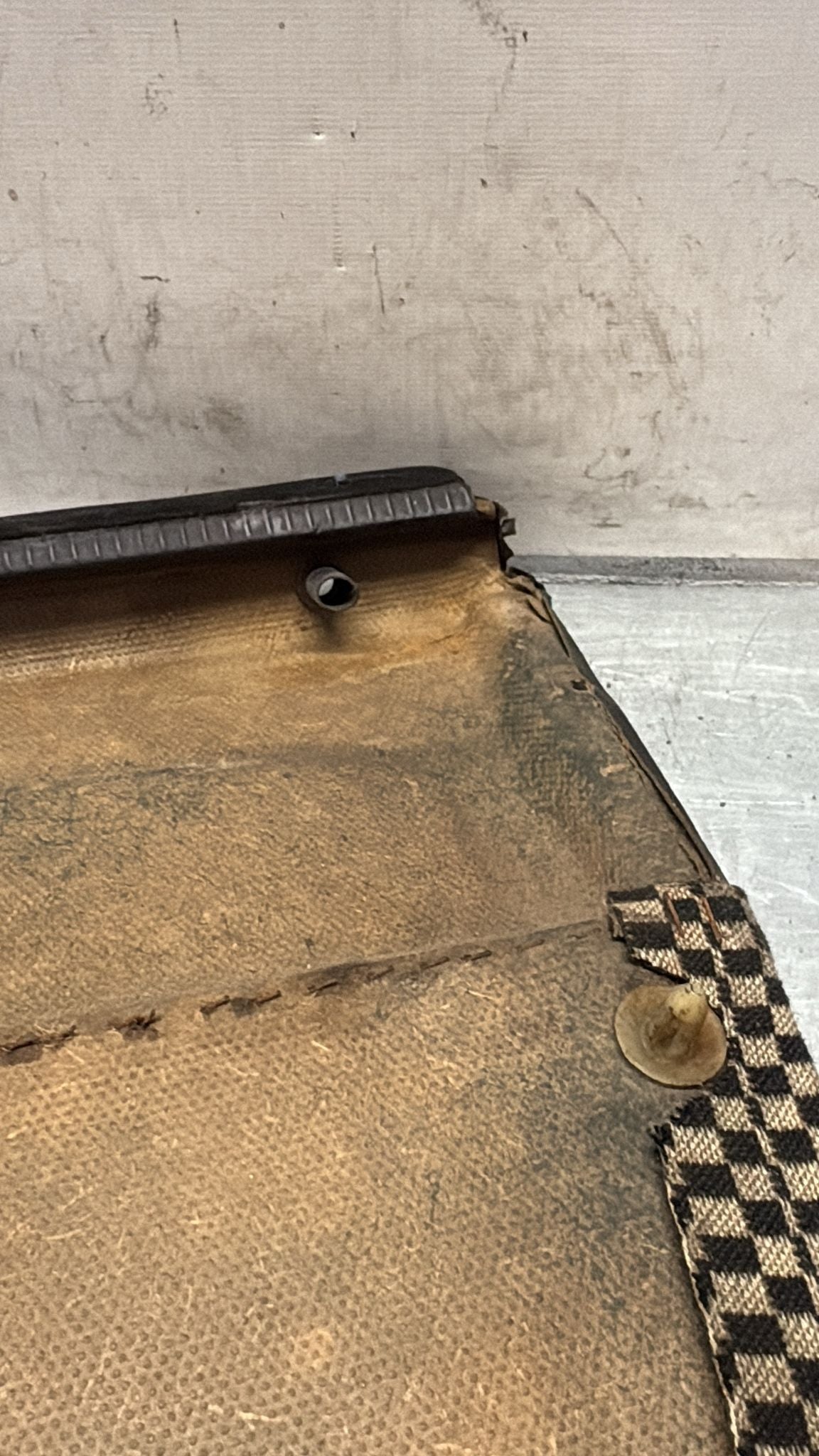 Porsche 924 / 944 early left Used door card, black, LHD 477867011