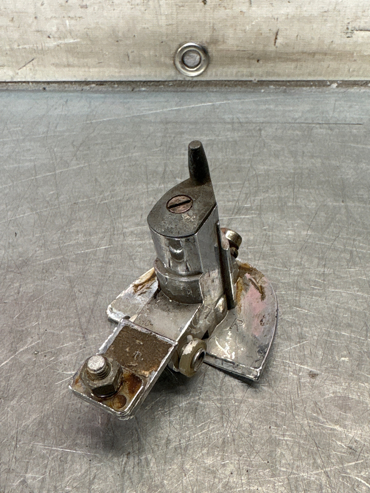 Porsche 914 right door handle, used 91453106210