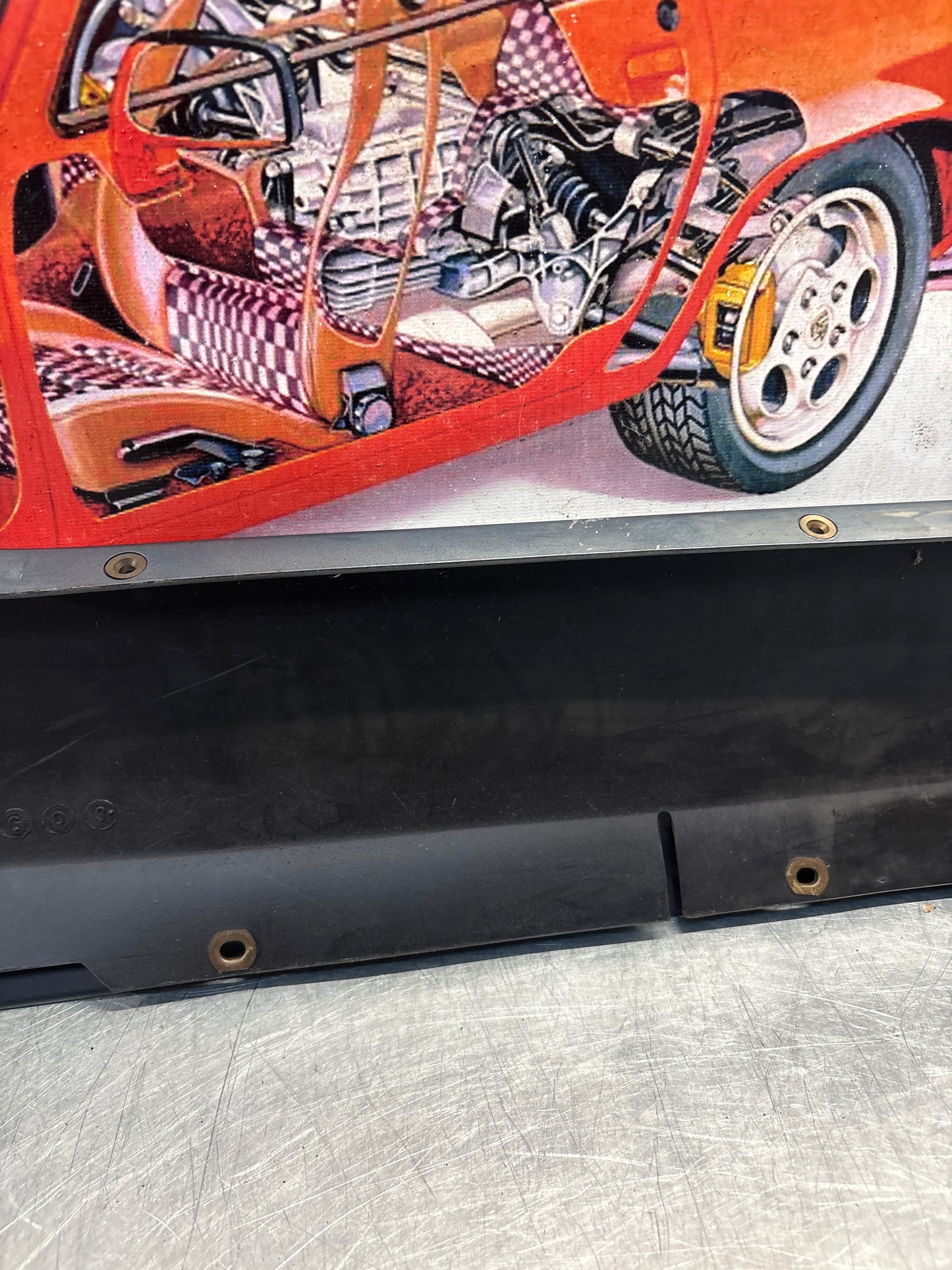 Porsche 928 S4 left sill cover, used 92855908502