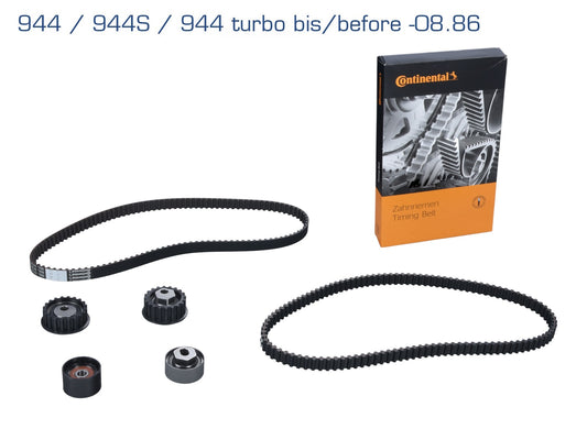 Timing belt set for Porsche 924S 944 turbo until -'87