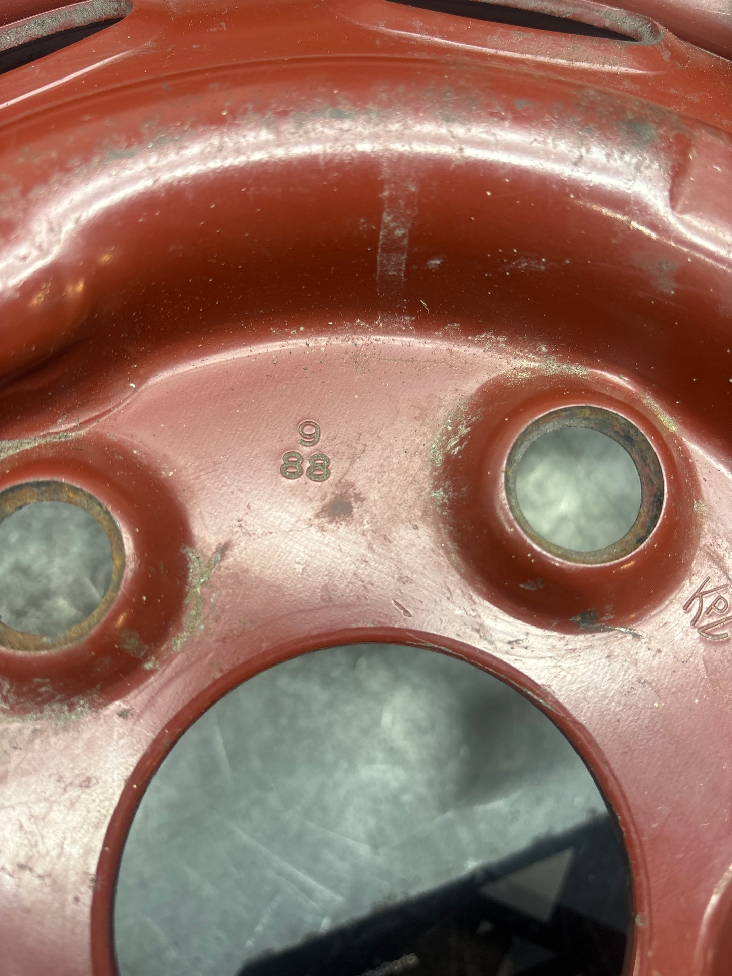 Porsche 911 930 Steel Spare Wheel and tyre, used 91136204000