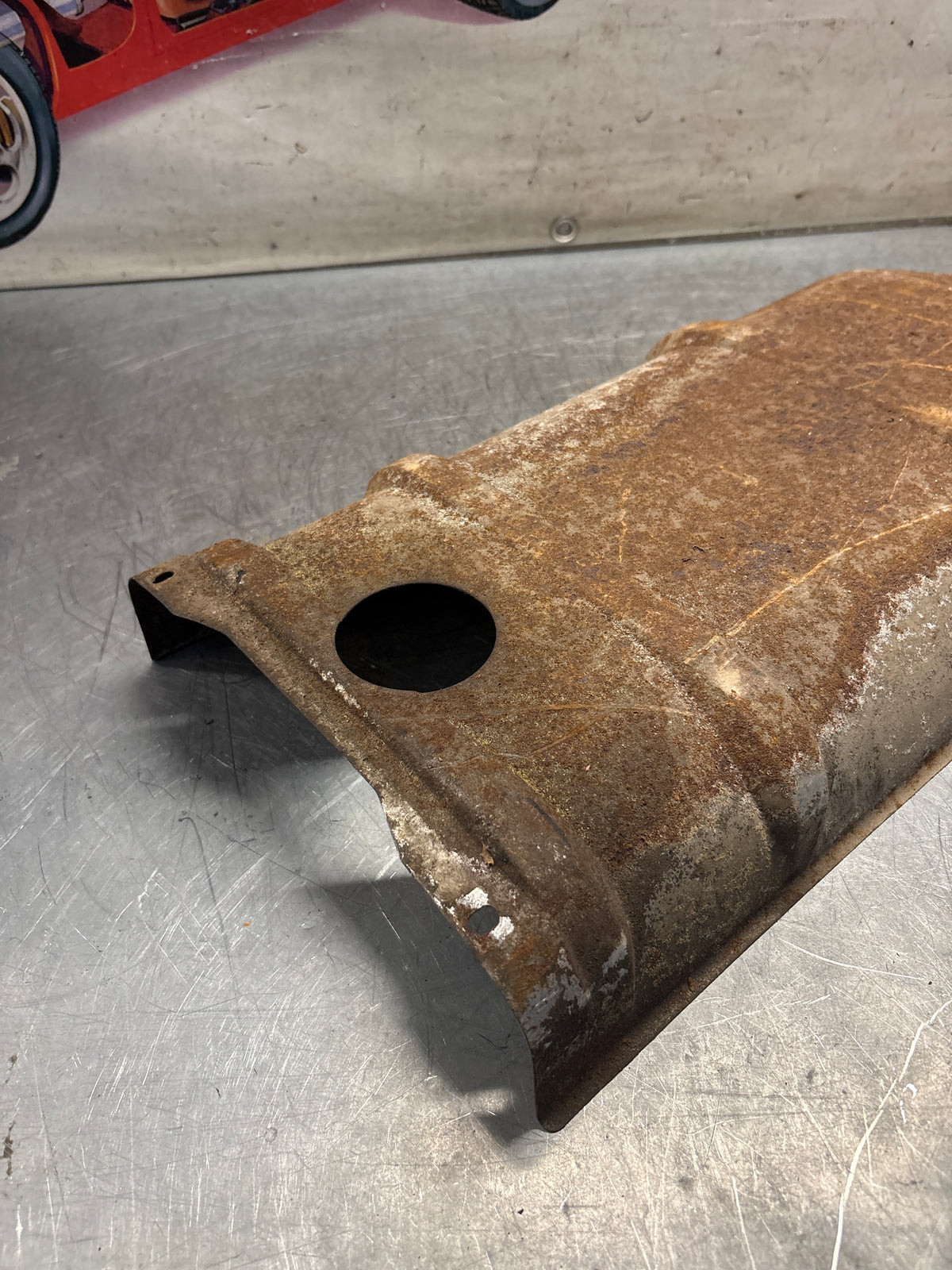 Porsche 928 heat protection plate, later type 92850449101, used
