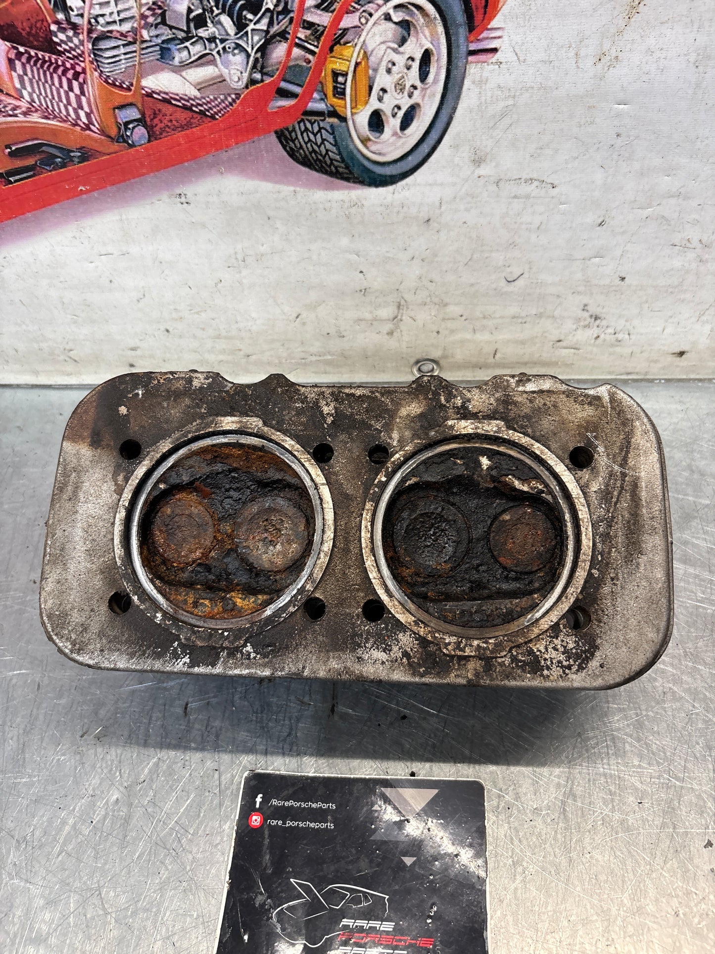 Porsche 914, cylinder head, right side, used 021101371Q
