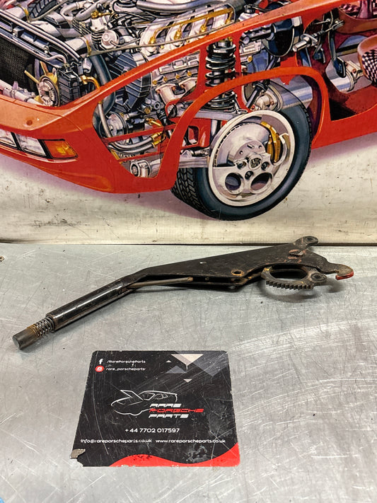 Porsche 944 handbrake lever mechanism, used 94442404900