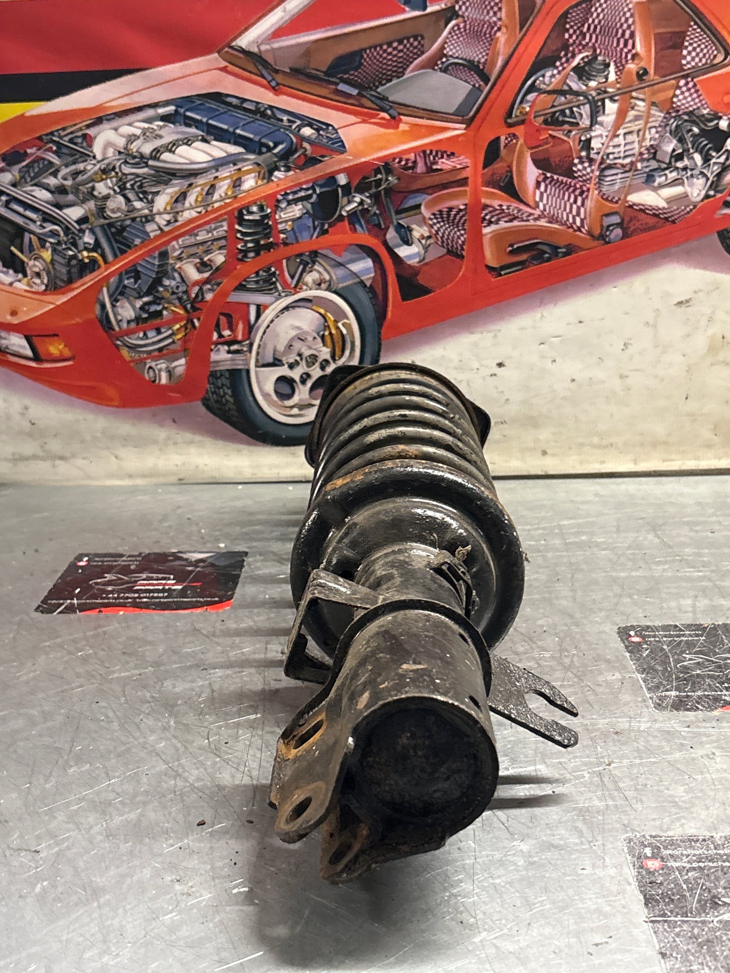 Porsche 944 Turbo front right shock absorber, used 95134303205