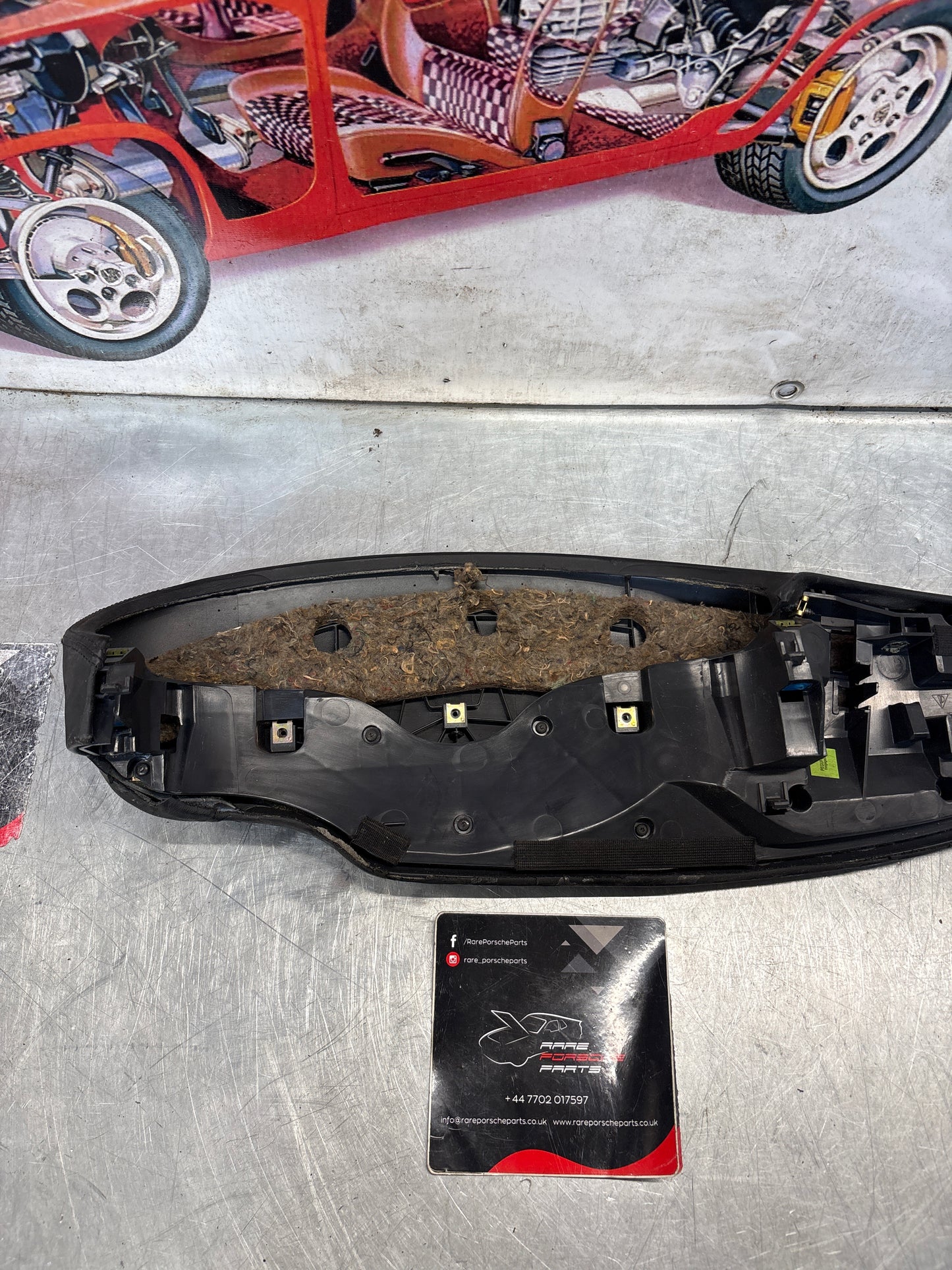 Porsche 911 996 dasboard cluster trim, used, black 99655205902