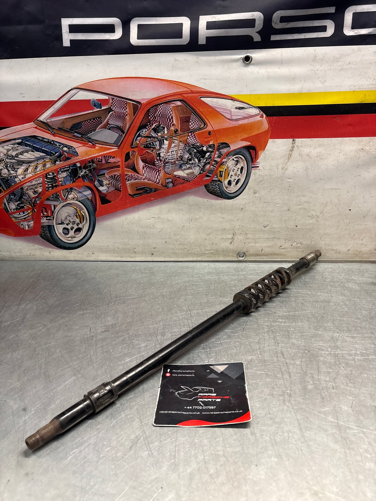 Porsche 924 / 924S / 944 LHD steering coloumn shaft, used 94434701904