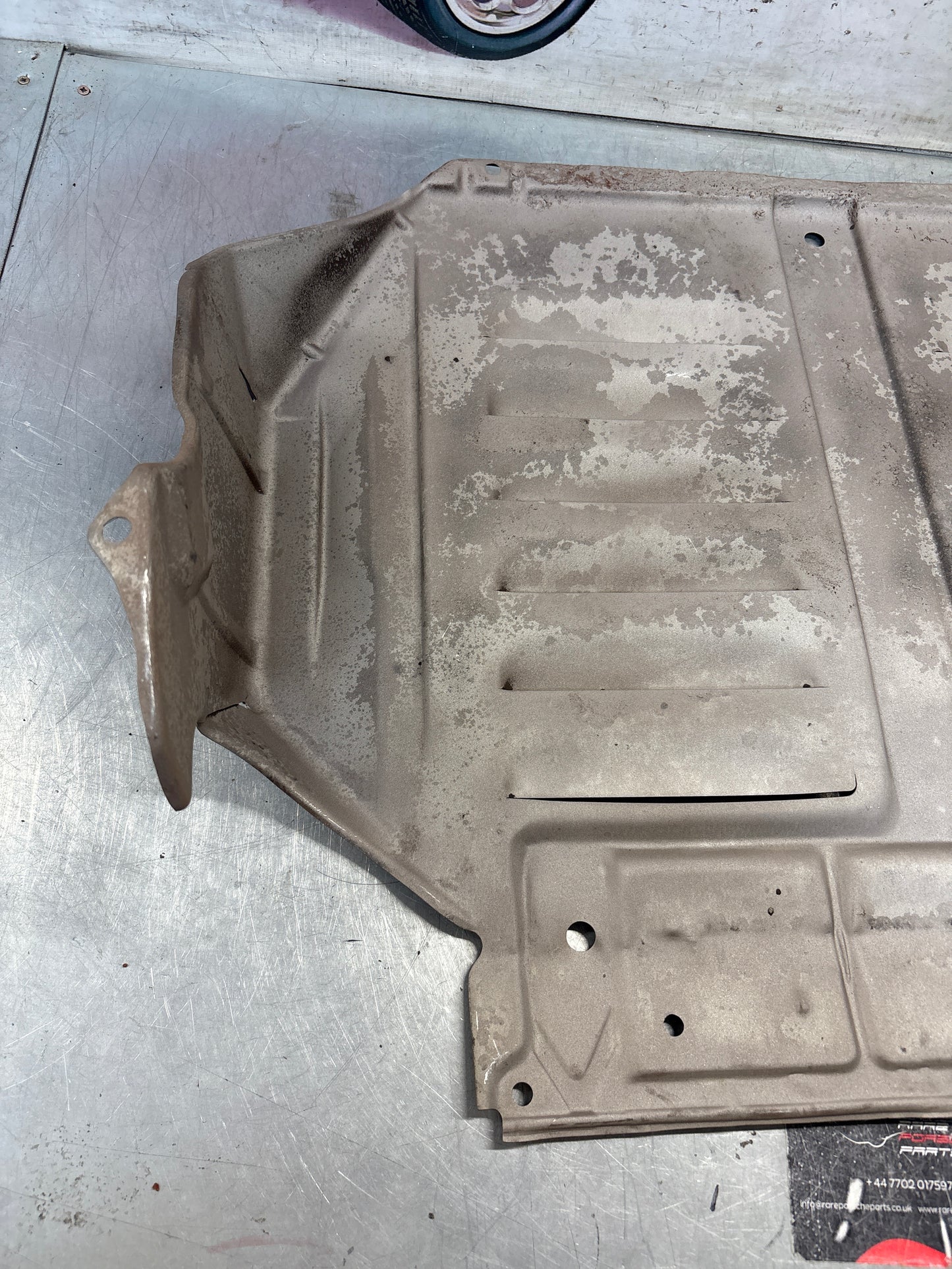 Porsche 924 early steel engine tray / belly pan / undertray used 477407583C refurbished