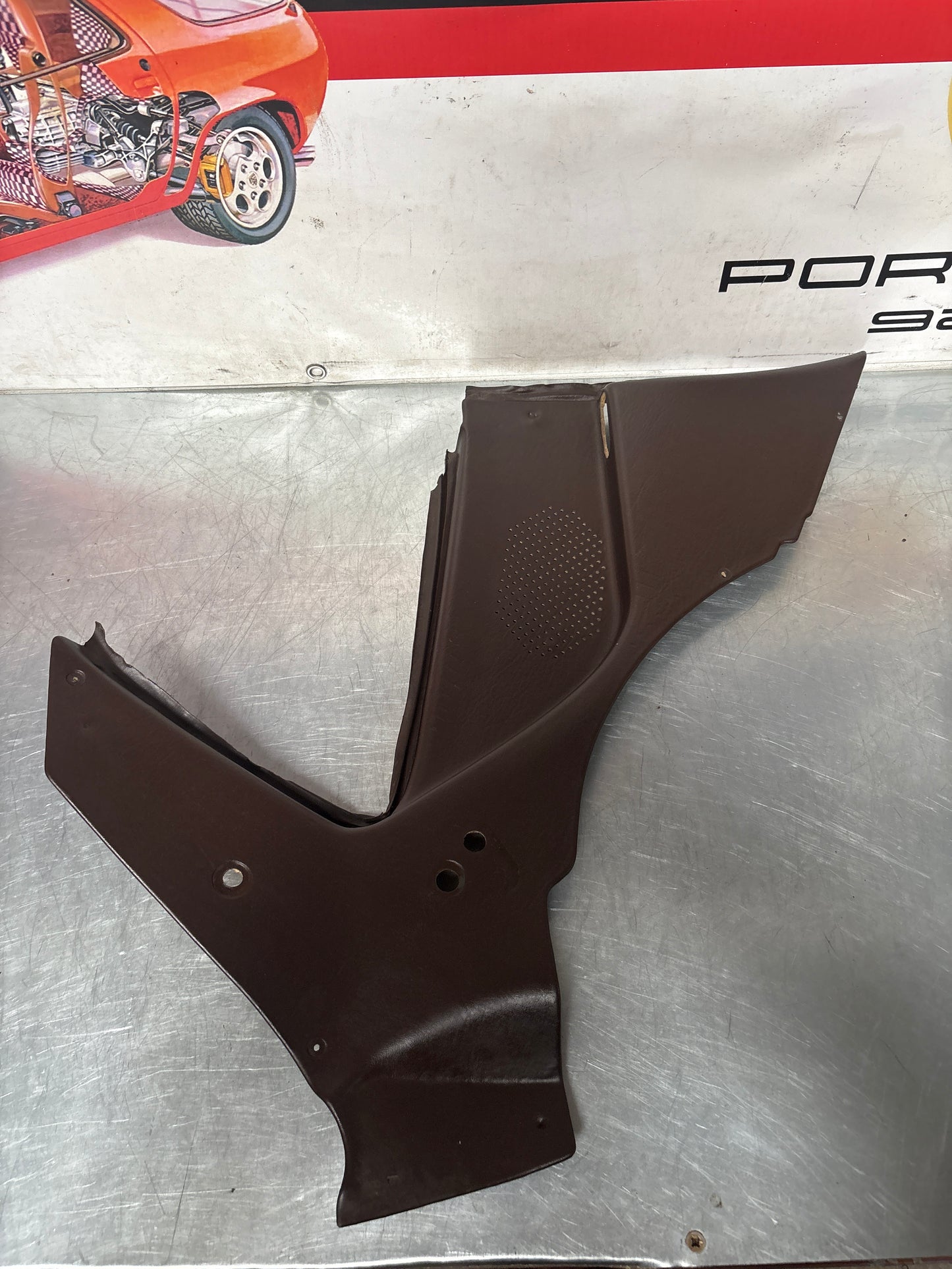Porsche 944 924 brown rear interior C Post trims/cards. Quarter panel trim used 94455502101 94455502201