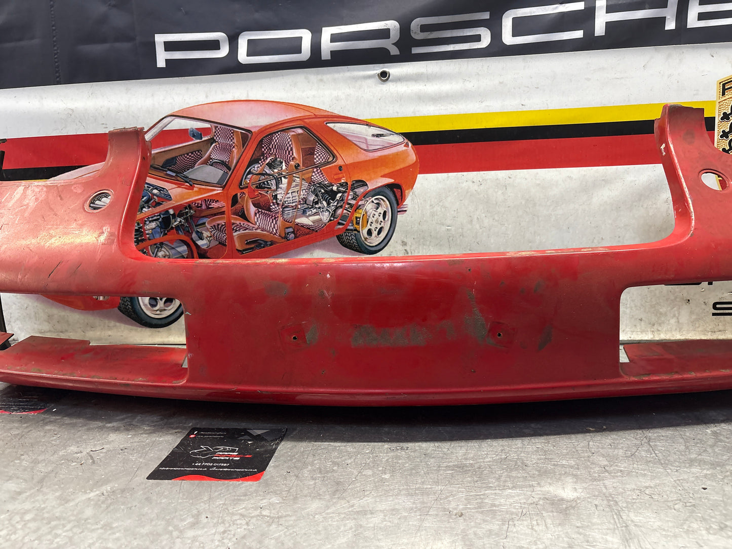 Porsche 928 front bumper cover panel, used 92850501306