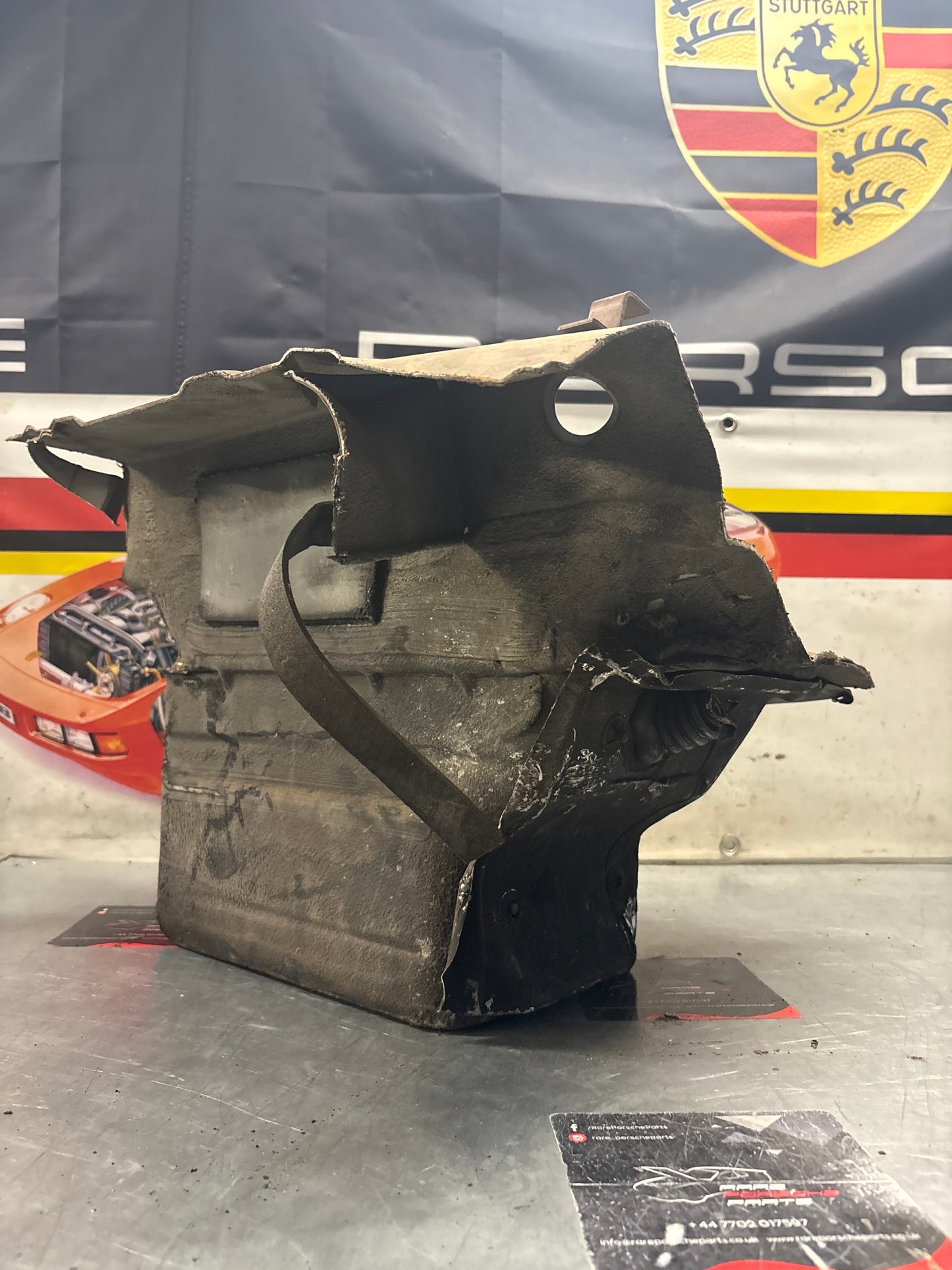 Porsche 928 Battery tray cut, 92850180502 used