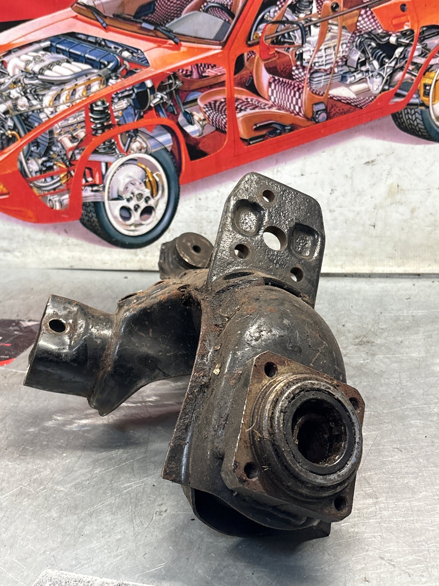 Porsche 924 944  -85.5 Rear left trailing arm, used 94433102100