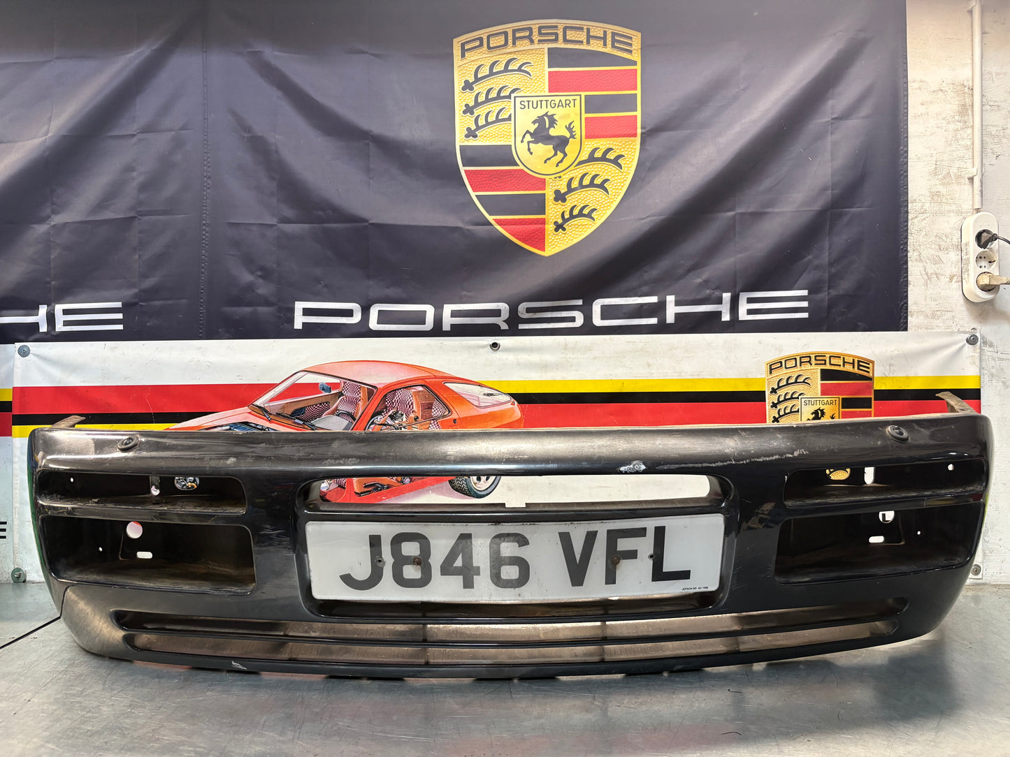Porsche 944 S2 / Late turbo front bumper, used condition 95150537100