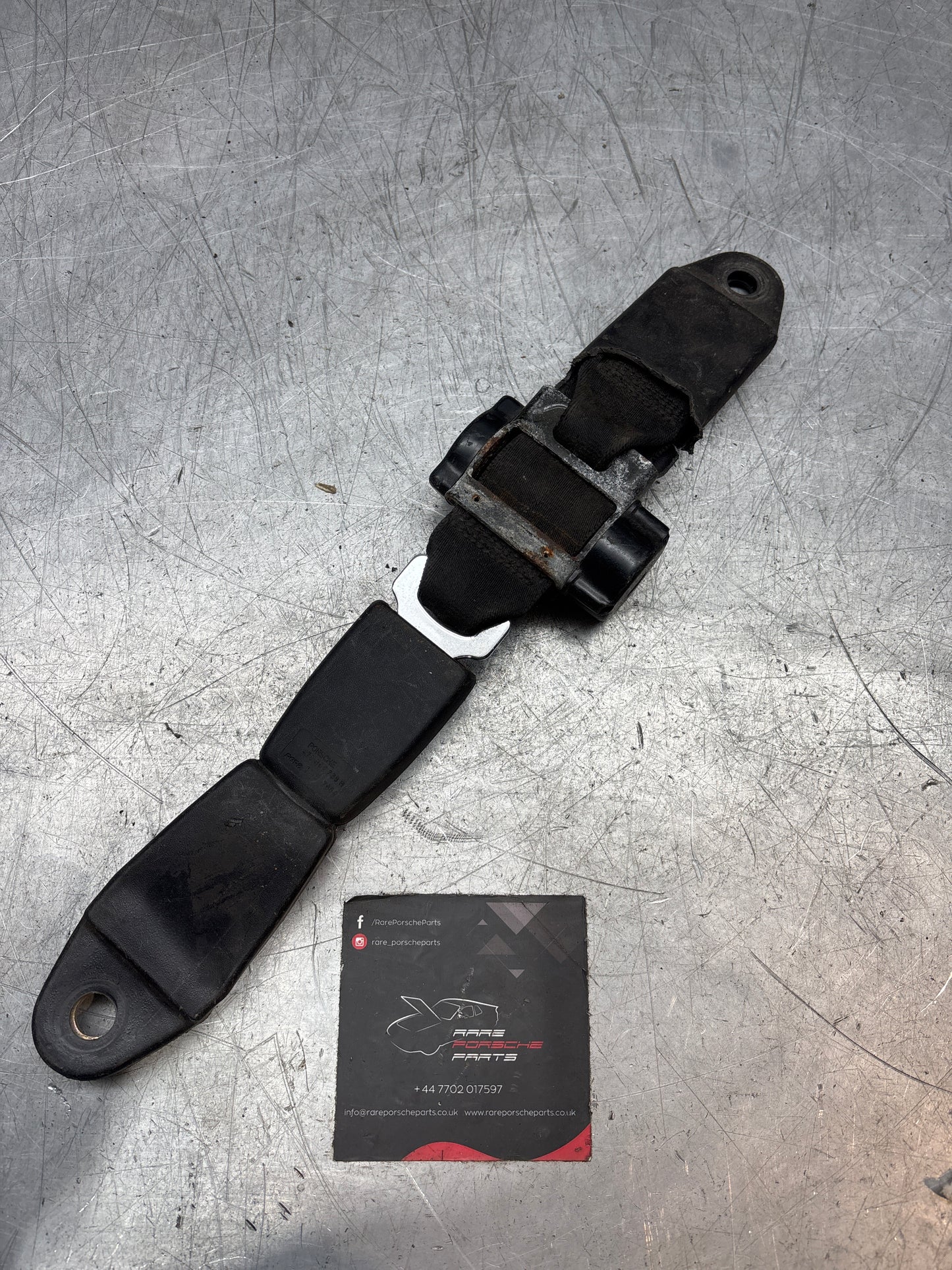 Porsche 924 944 2 point rear seat  belt with buckle 477857787C used