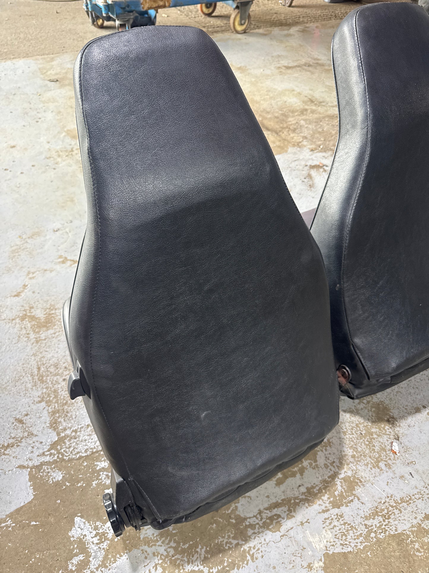 Porsche 924 / Early 944 Porsche Script seats, Pair. Used.