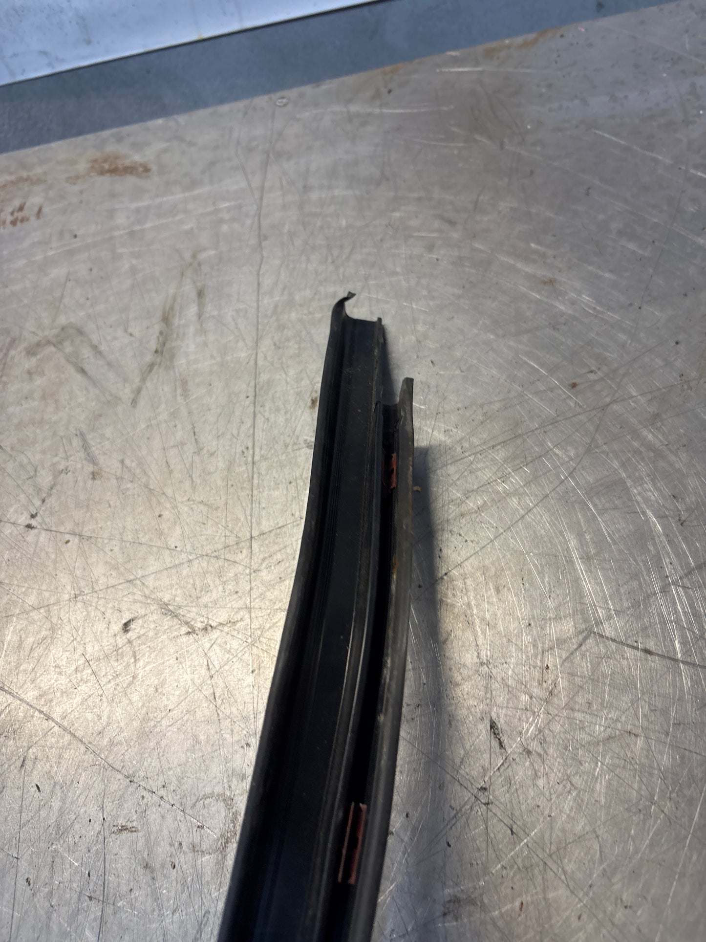 Porsche early 924/944 right sill trim, used 477853658A