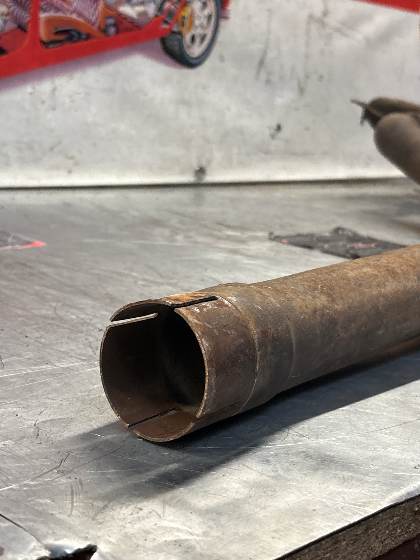 Porsche 928 S4 left middle silencer, used 92811109303