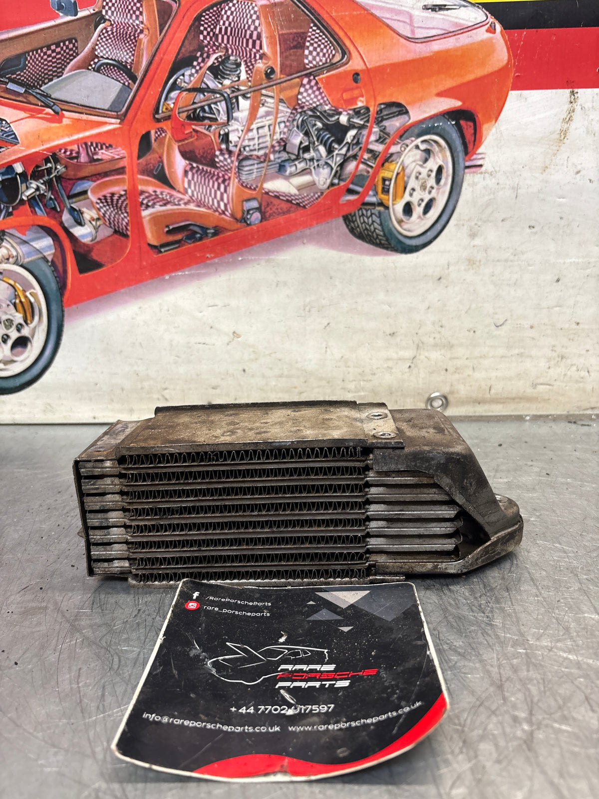 Porsche 914 oil cooler, used 021117021B