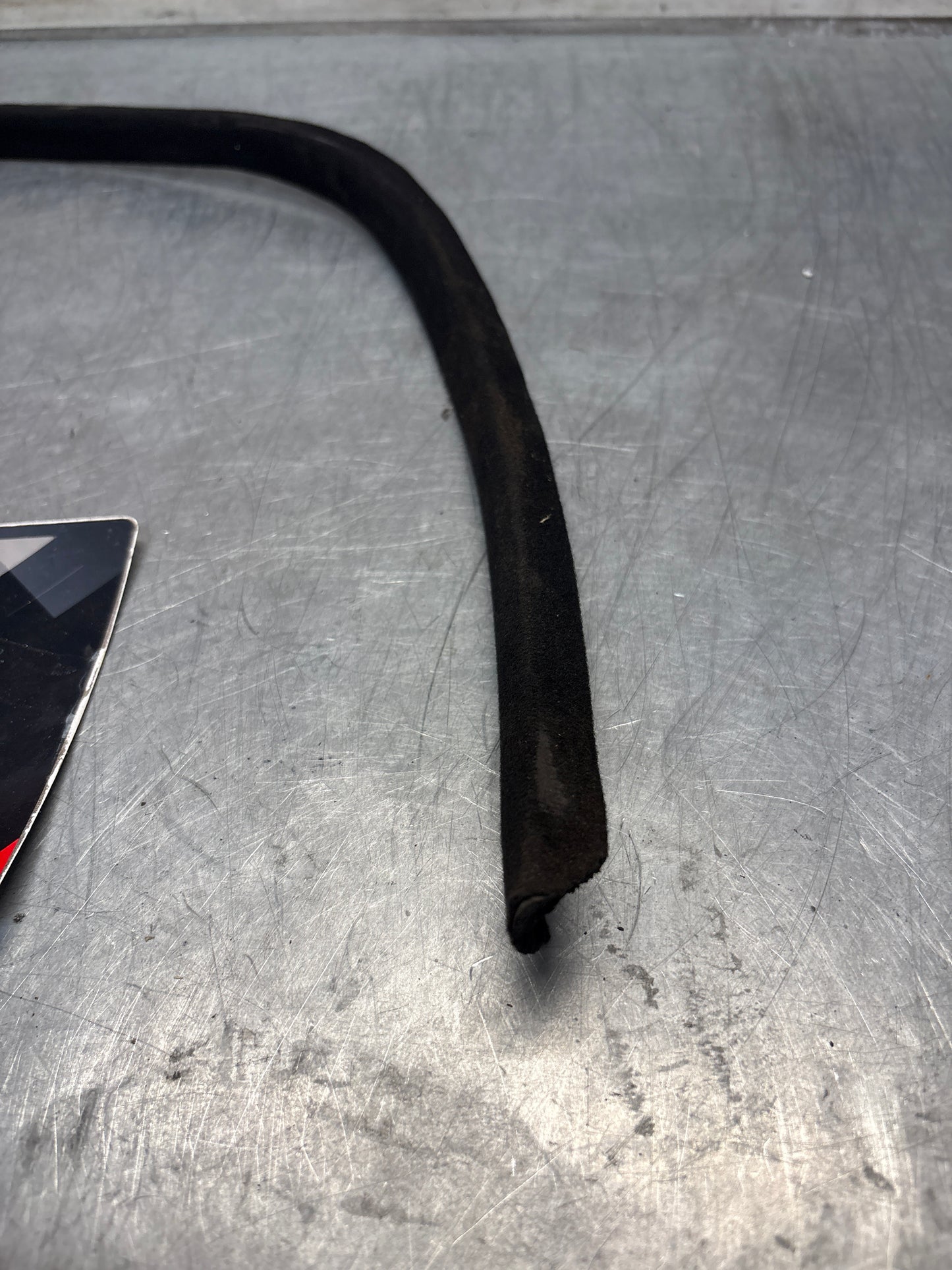 Porsche 928 Right side B pillar frame seal, used 92855558002