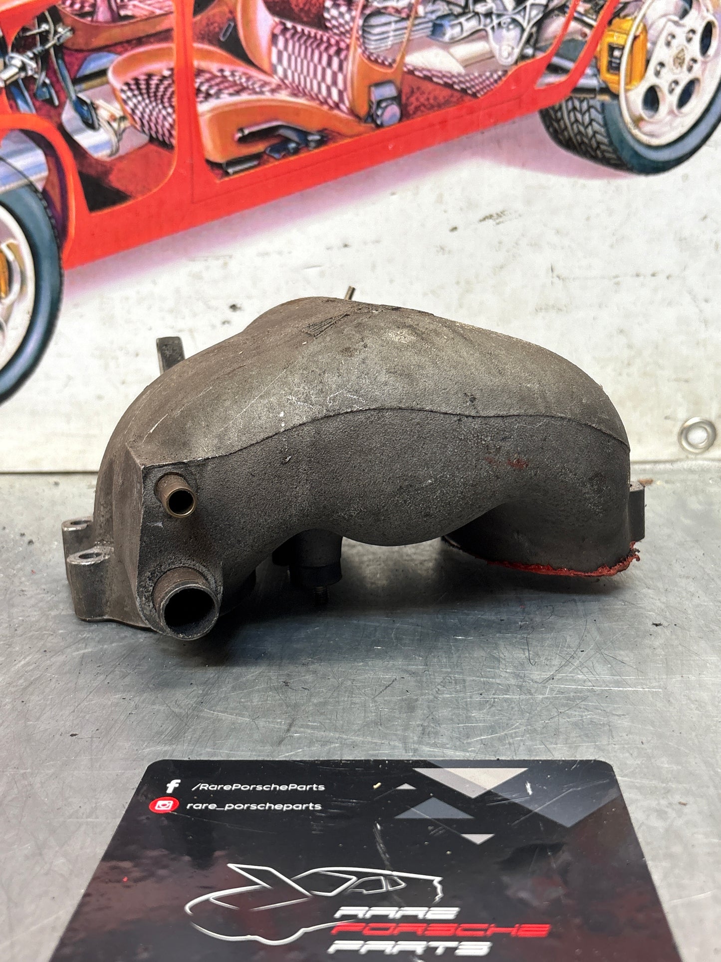 Porsche 928 throttle body intake bridge idle speed control valve, used 9281101210R