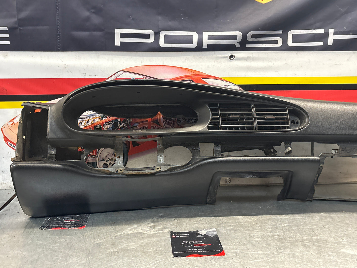 Porsche 944 dashboard for LHD car, black, nice condition