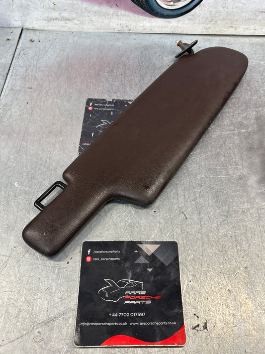 Porsche 928 burgundy sun visor, used left 92873123702